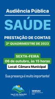 AUDIÊNCIA  PÚBLICA DA SECRETARIA MUNICIPAL DE SAÚDE