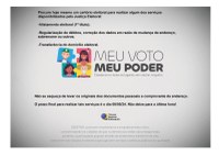 "MEU VOTO, MEU PODER".
